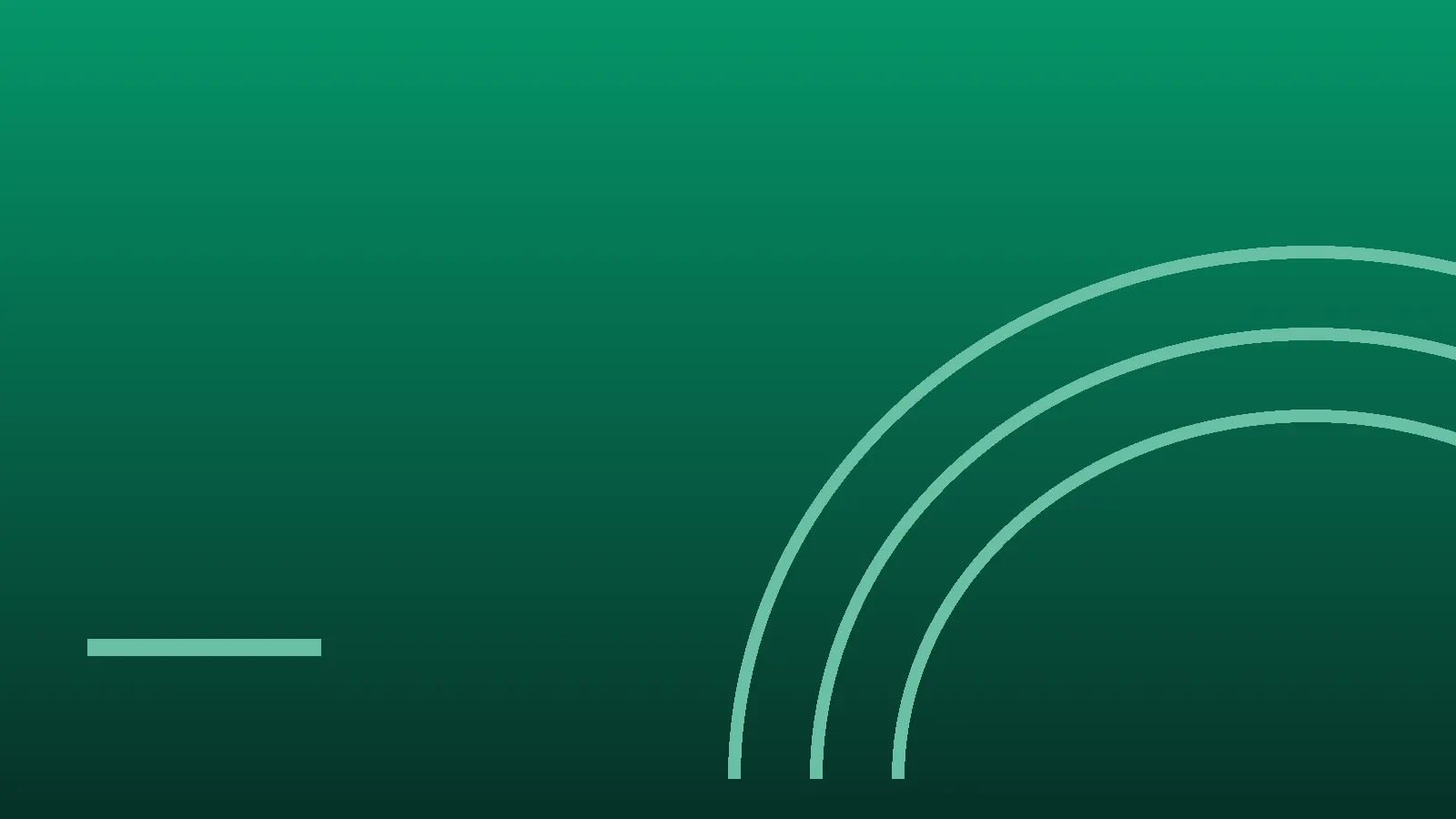 Ilustración abstracta en tonos verdes con arcos que representa consolas portátiles